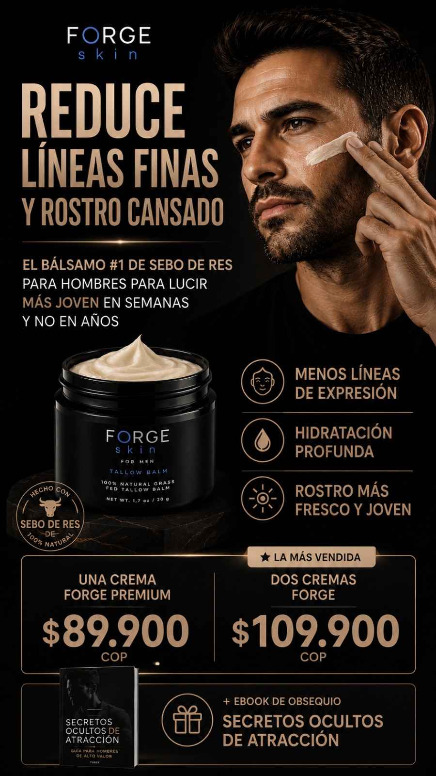 FORGESKIN PREMIUM™ | Crema Anti Edad Para Hombres + Ebook GRATIS “Secretos Ocultos de atraccion”