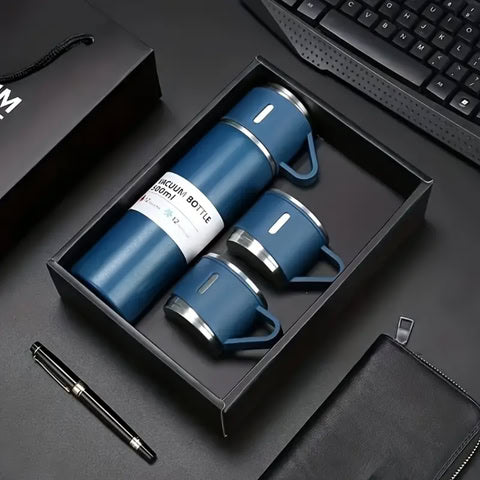 Termo + tazas portatiles (Apto para caliente y frio)