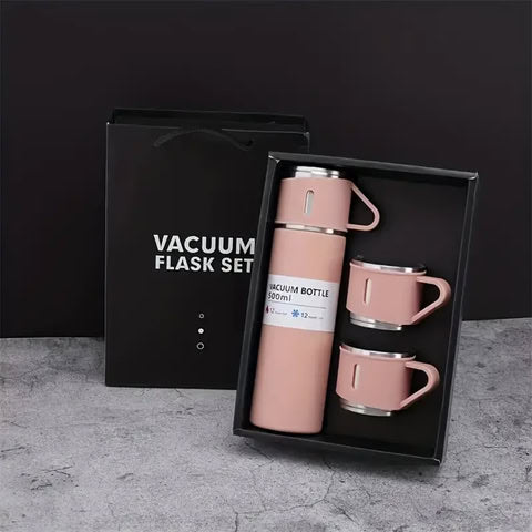 Termo + tazas portatiles (Apto para caliente y frio)