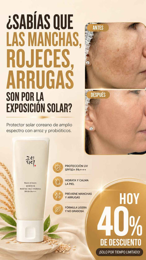 Beauty of Joseon SPF50+ — Protección solar que ayuda a mantener la piel uniforme y hidratada