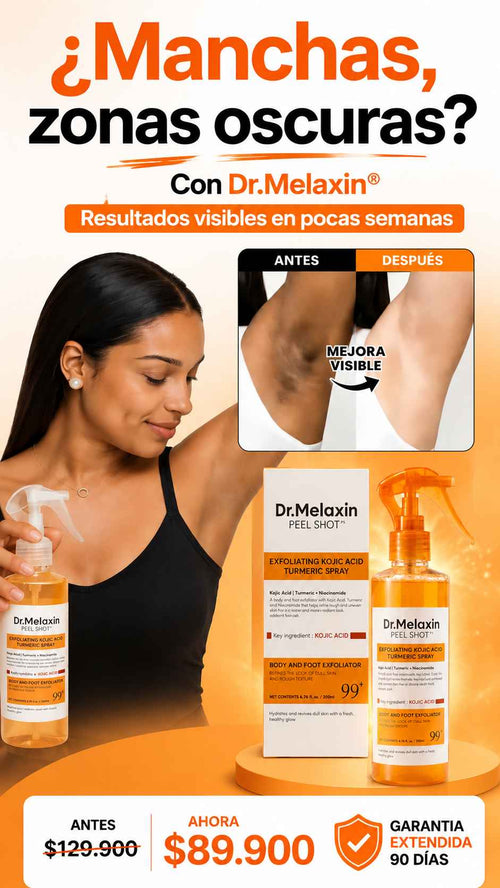 Dr. Melaxin® Spray Exfoliante I Ayuda a mejorar la apariencia de zonas oscuras