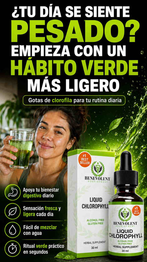 Clorofila en Gotas 30 ml + Sensación más ligera cada día + Regalo sorpresa gratis