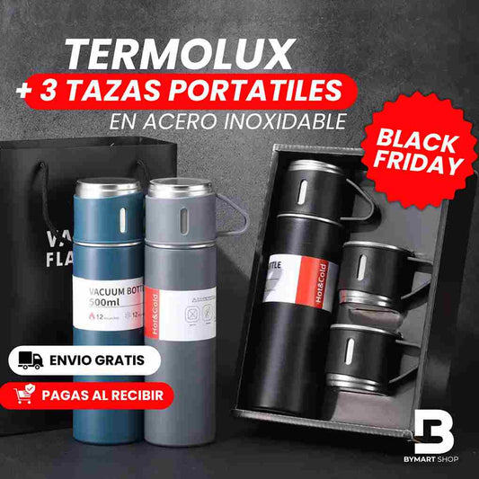Termolux® + tazas portatiles (Apto para caliente y frio) Oferta Black Friday